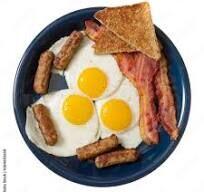 Eggs Meat And Toast